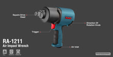 Load image into Gallery viewer, Air impact wrench 3/4" 1355N.m Roni