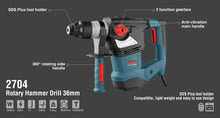 Load image into Gallery viewer, 2704 Rotary Hammer Drill SDS-Plus Ronix كومبريسور برم وتكسير