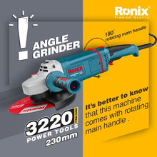 Load image into Gallery viewer, Angle grinder 230mm 3220 Ronix