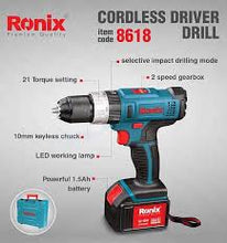Load image into Gallery viewer, Cordless 18 volt 8618 Ronix