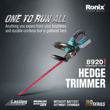 Load image into Gallery viewer, 8920 Cordless Hedge Trimmer, 20V, 510mm