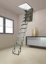 Load image into Gallery viewer, Aci Svezia Loft ladder size 100x70x276/300 Fantozzi سلم مخفي