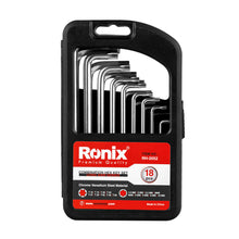 Load image into Gallery viewer, RH2052 Hex & Torx key set long 18pcs Ronix طقم مسدس ومنجم