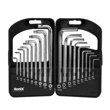 Load image into Gallery viewer, RH2052 Hex & Torx key set long 18pcs Ronix طقم مسدس ومنجم