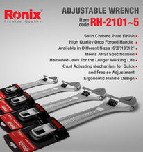 Load image into Gallery viewer, RH2401 Adjustable wrench 6" مفتاح انكليزي