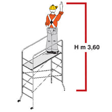 Load image into Gallery viewer, Supertrio galv. mobile access tower H 2.20 Marchetti سقالة متحركة
