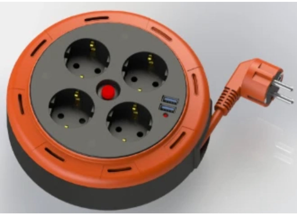 Cable reel 5mtr with USB