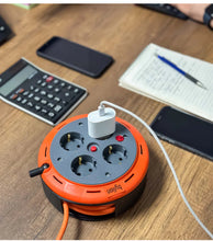 Load image into Gallery viewer, Cable reel 5mtr with USB
