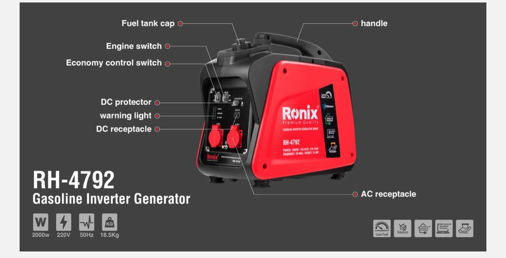 RH4792 SILENT INVERTER GENERATOR 2000W