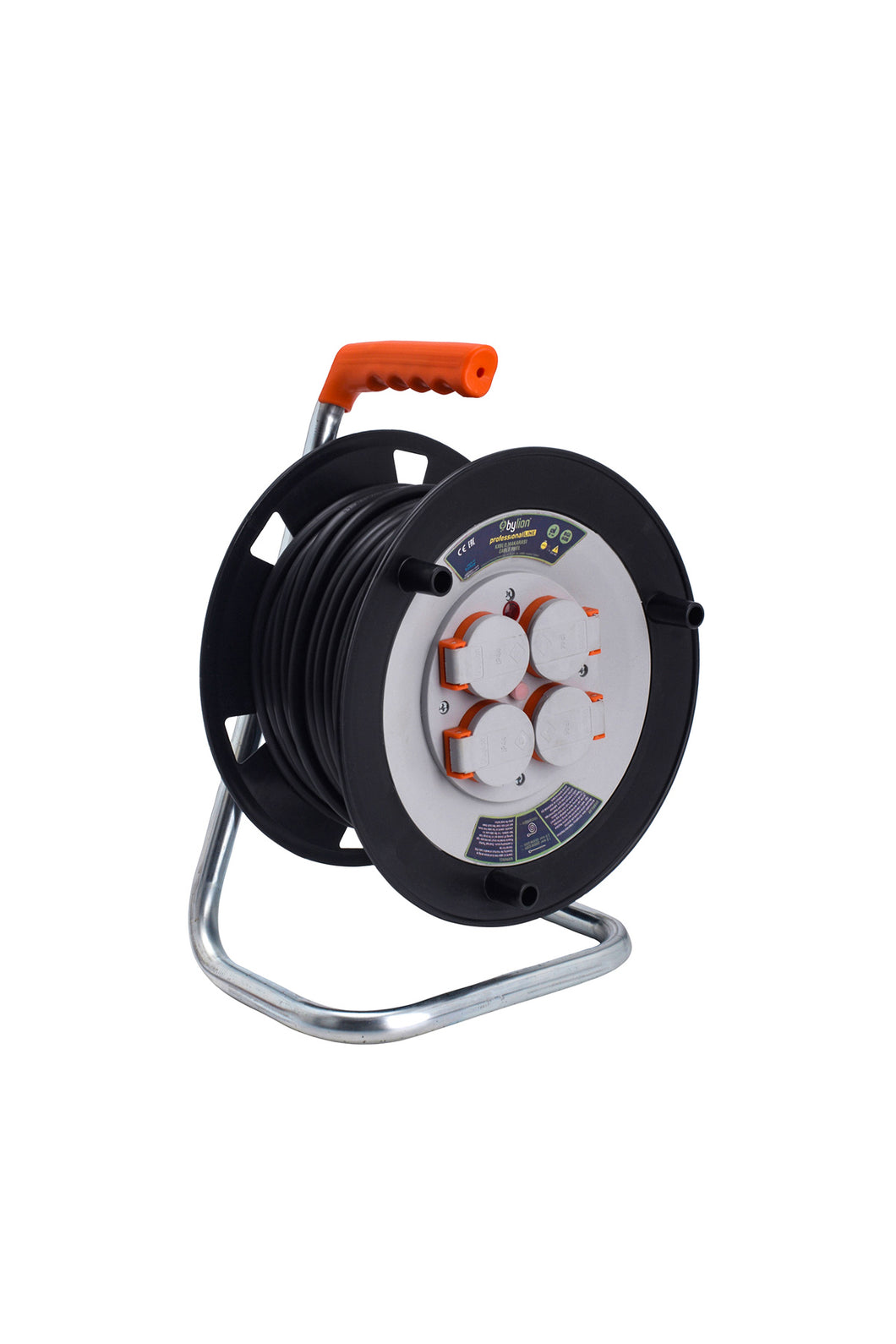 Schuko plastic cable reel professional line 3x2.5mmx50mtr
